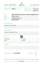 TB-500 10mg COA – Janoshik Test Report 63075